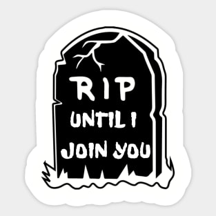 Funny Halloween RIP Sticker